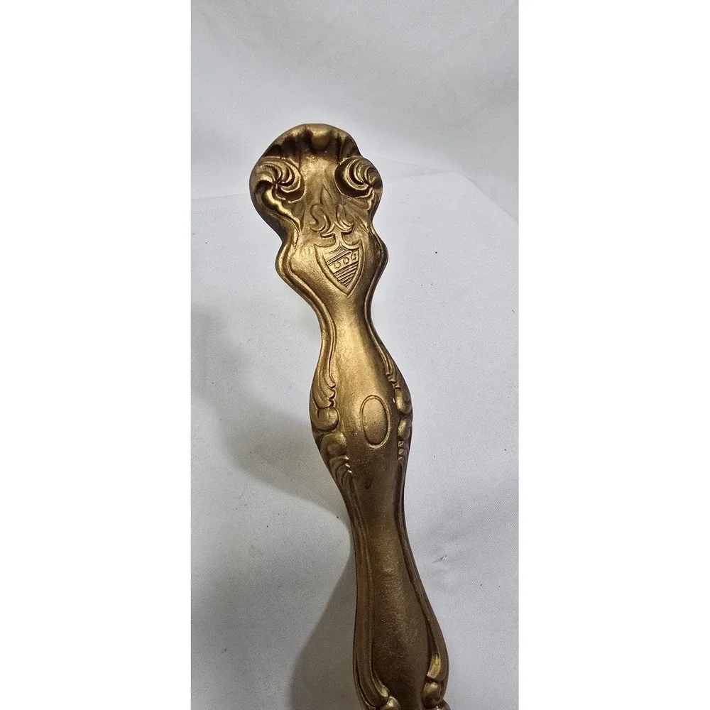Vtg ladle spoon wall hanging kitchen home decor soap holder gold metal‎ planter